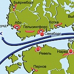 Крымская война 1853–1856 гг. Карта кампании 1854 г. на Балтике